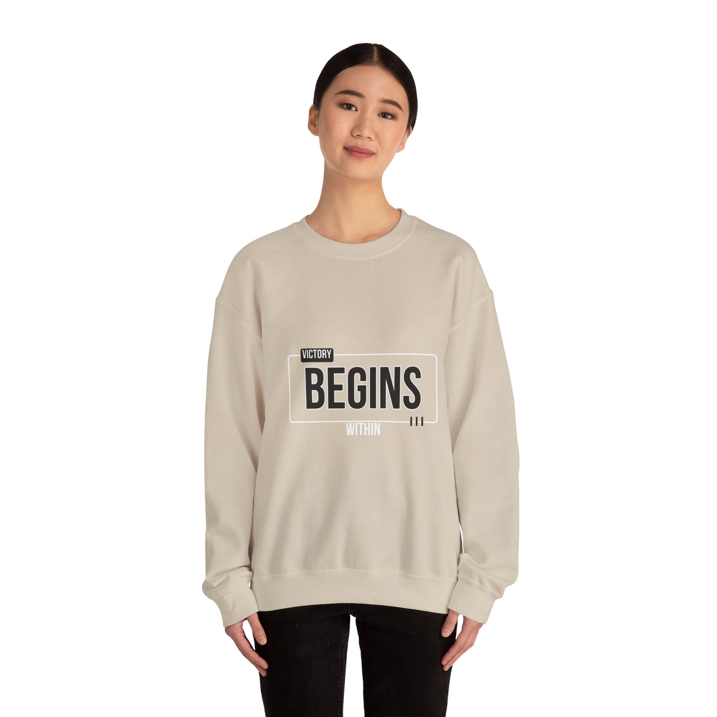 VICTORY BEGINS WITHIN SWEATSHIRT