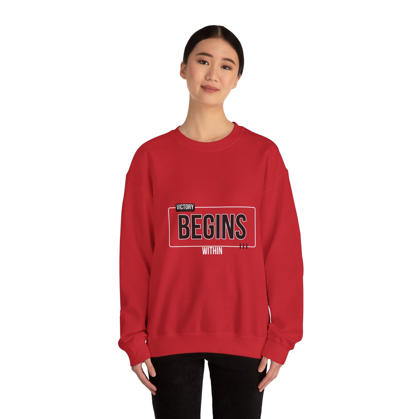 VICTORY BEGINS WITHIN SWEATSHIRT