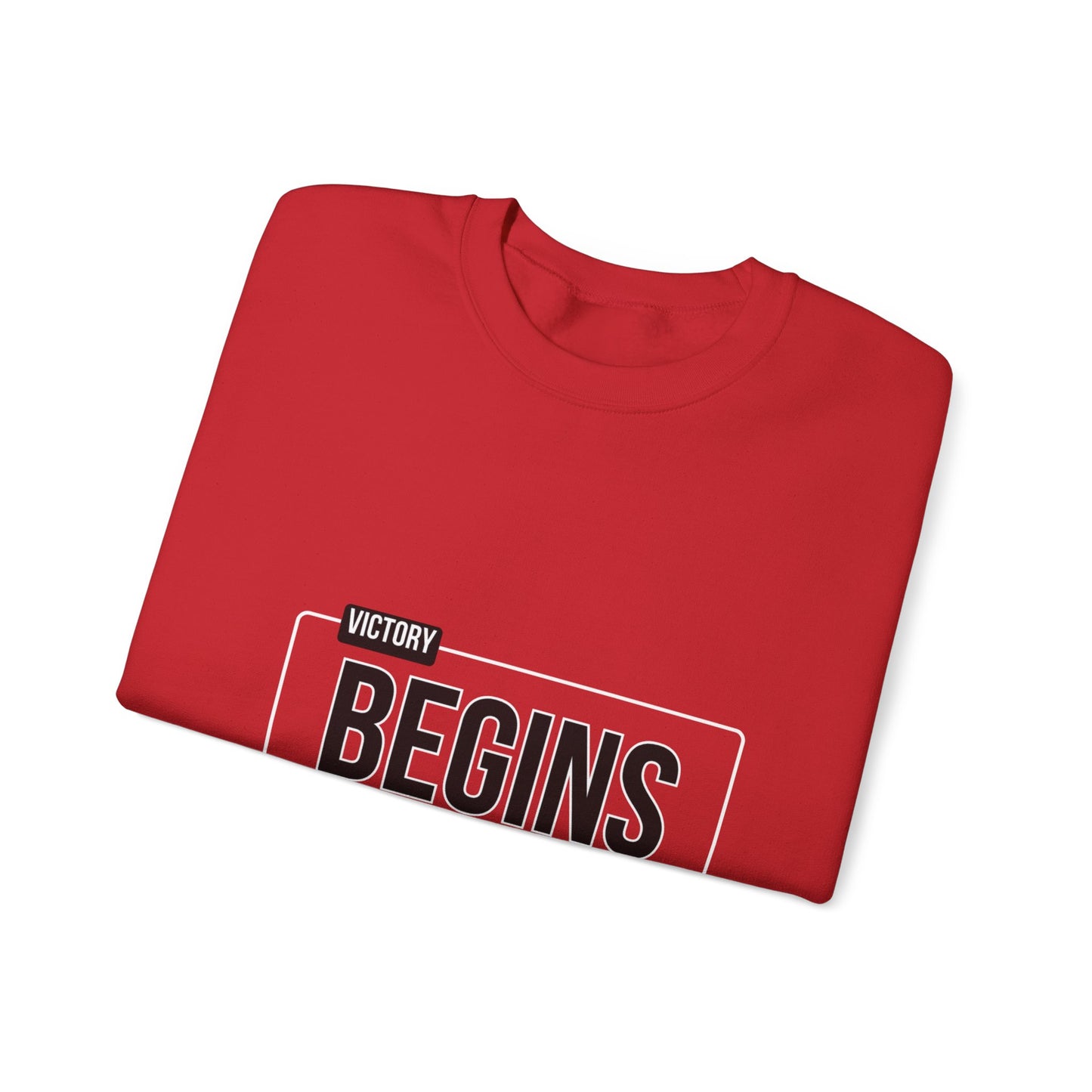 VICTORY BEGINS WITHIN SWEATSHIRT